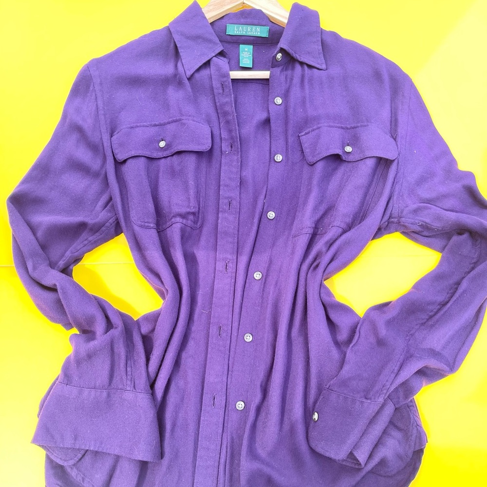 Purple Ralph Lauren shirt